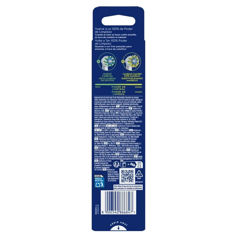 Oral-B Braun Cross Action Refill, 4 pcs.