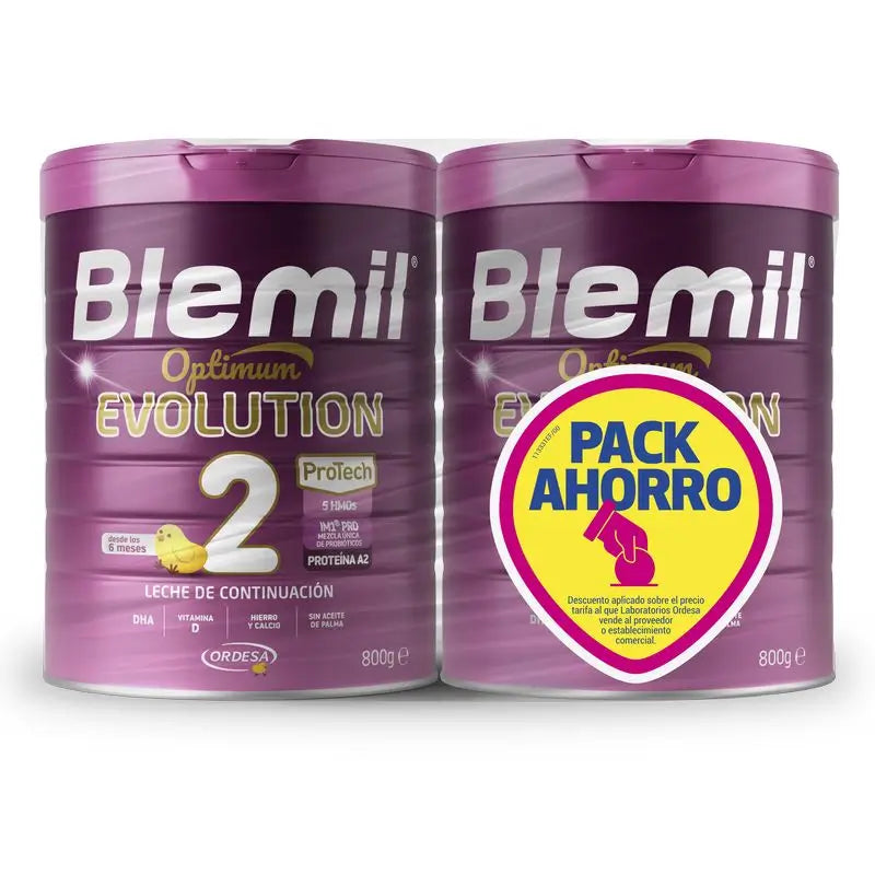 Blemil Bipack Optimum Evolution 2 Formula, 2X800g