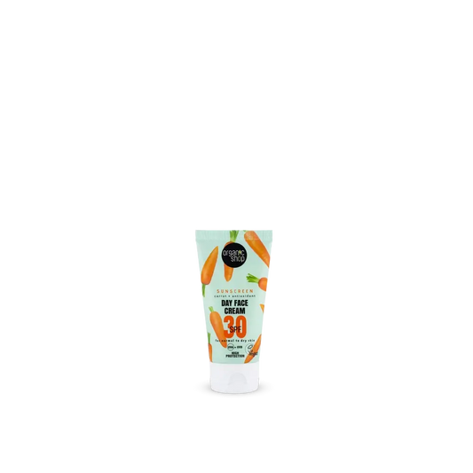 Organic Shop Carrot + Antioxidant Sun Protection Face Day Cream Spf30, 50 Ml