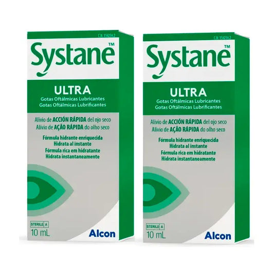 Systane Ultra Eye Drops, Pack 2 X 10 Ml