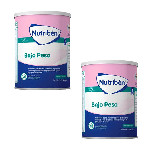 Nutribén Low Weight Milk, 2 X 400 grams