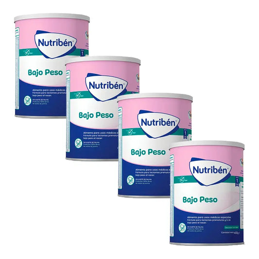Nutribén Low Weight Milk, 4 X 400 grams