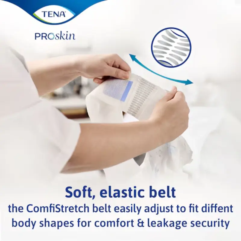 Tena Diaper Flex Proskin Anatomical Night Belt Large , 80 pcs.