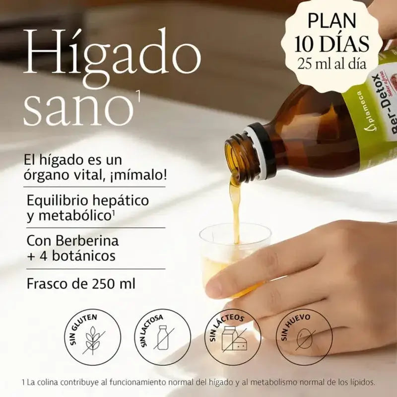 Plameca Ber-Detox Strawberry Flavour, 250 Ml