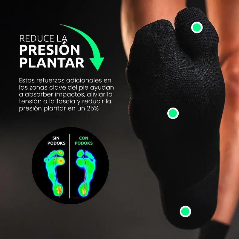 Podoks Running Socks H3 Medium Black