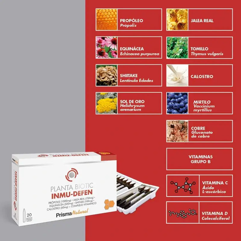 Prisma Natural Plantabiotic Inmunodefense 20 Ampoules x 10 ml