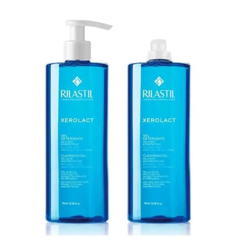 Rilastil Duplo Xerolact Gel 2nd 50% Discount , 750ml + 750ml