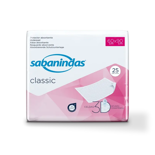 Sabanindas Normal Absorbent Pad 60 x 90 cm 25 units