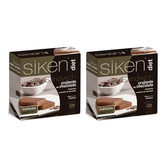 Siken Diet Chocolate Sandwich, 2X6 Units