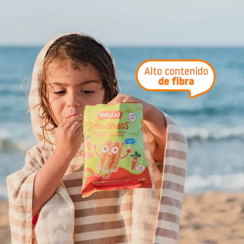 Smileat Smilondas Corn, Vegetables & Carrot Snack , 25 grams