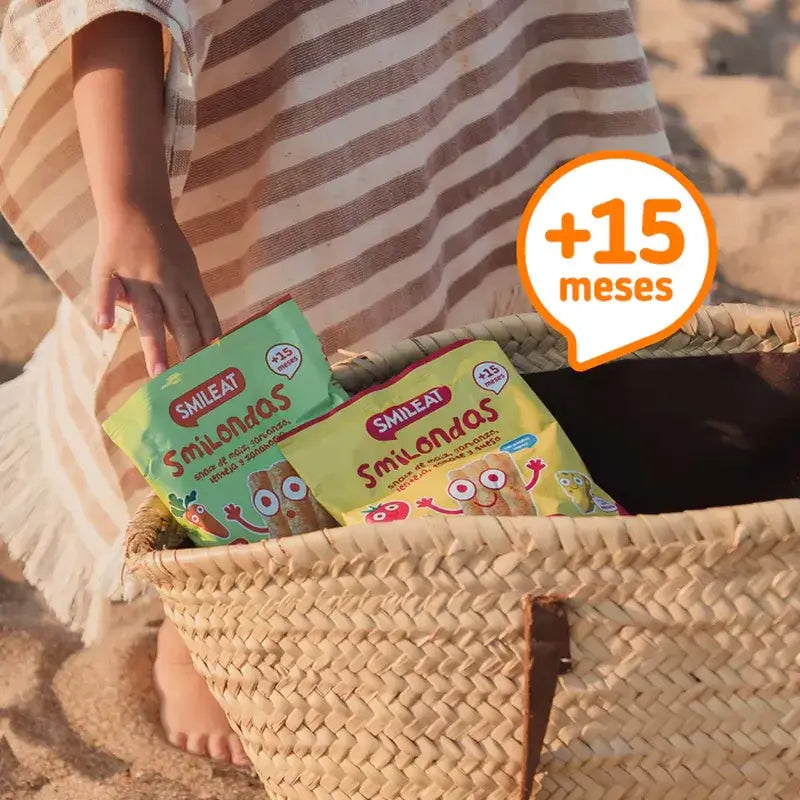 Smileat Smilondas Corn, Vegetables & Carrot Snack , 25 grams