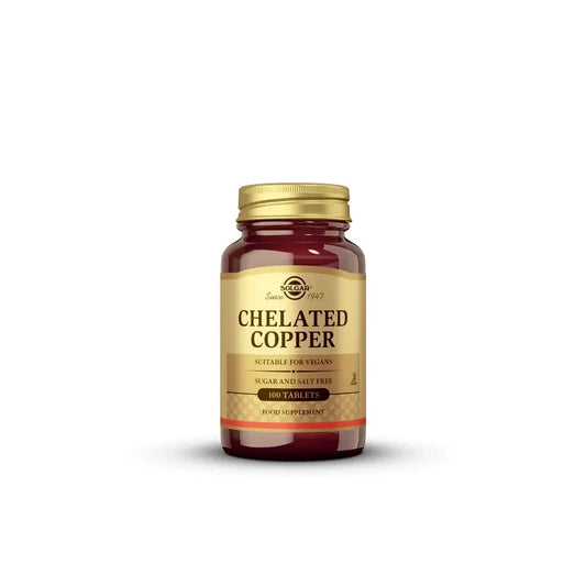 Solgar Chelated Copper, 100 Tablets