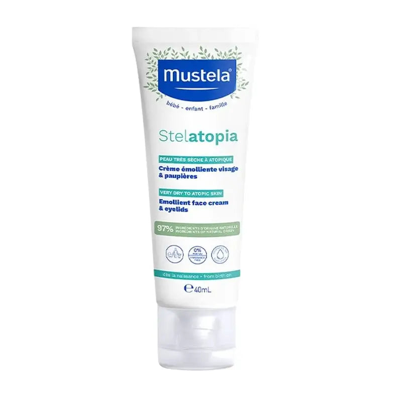 Mustela Stelatopia Emollient Face Cream, 40 ml