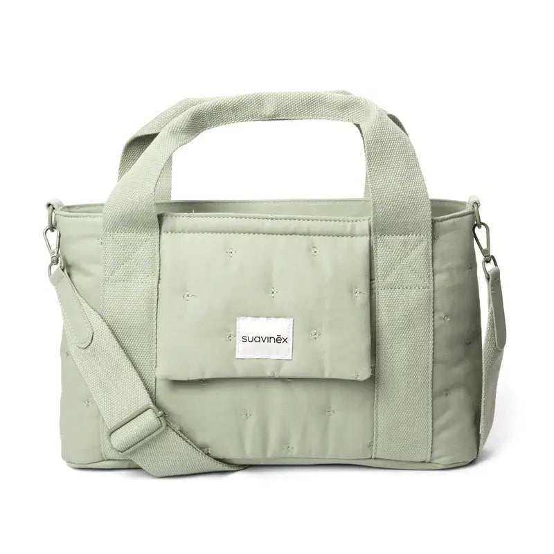 Suavinex Rectangular Poetry Green Rectangular Bread Basket Baby Carrier