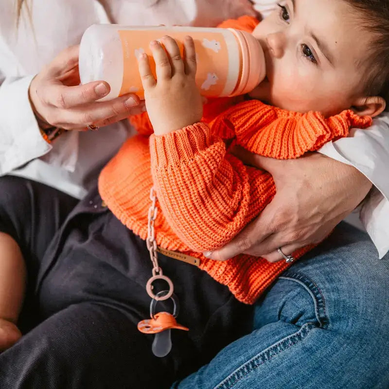 Suavinex Pacifier Holder Clip +0 Months Wild&Free Pink