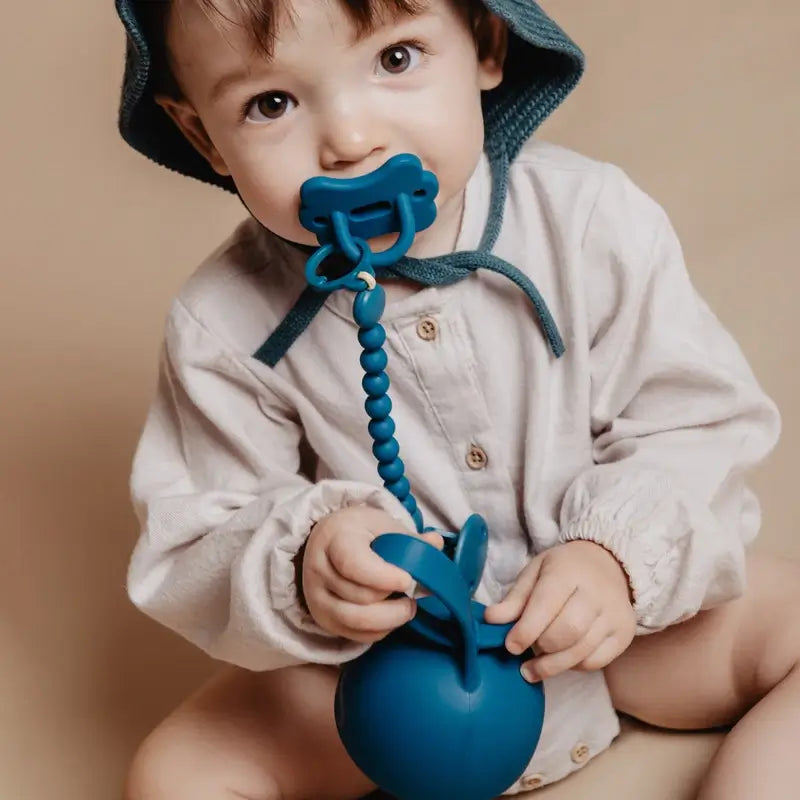 Suavinex Pacifier All Silicone Physiological Sx Pro, 6/18 Months, Butterfly Infinity Blue