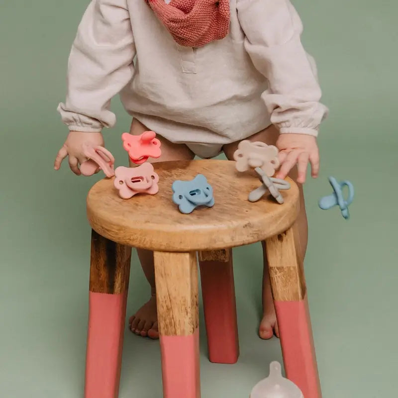 Suavinex Pacifier All Silicone Physiological Sx Pro, 6/18 Months, Butterfly Infinity Blue