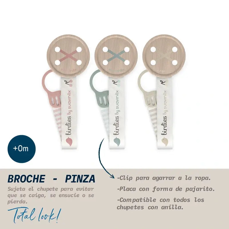 Suavinex Dummy Tape +0 Months Birdies Green