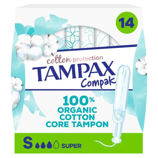 TAMPAX Cotton Protection Super Tampons with Applicator 16 pcs.