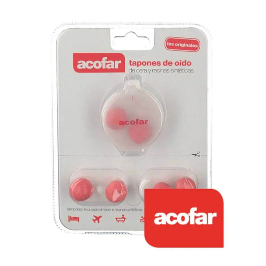 Acofar Wax and Synthetic Resin Ear Plugs 6 pcs.