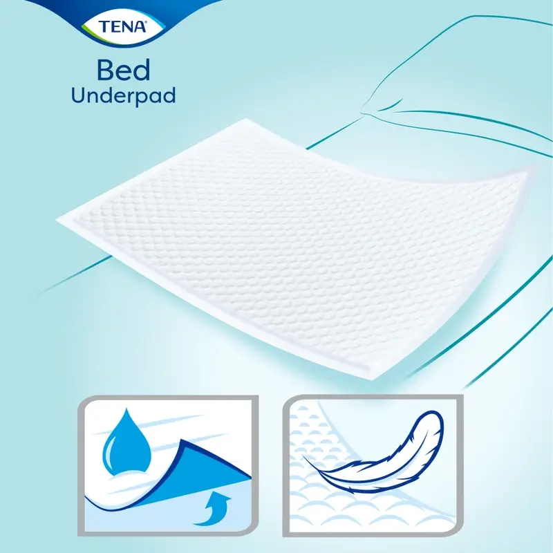 Tena Bed Protector Bed Super 60 X 90, 35 Units