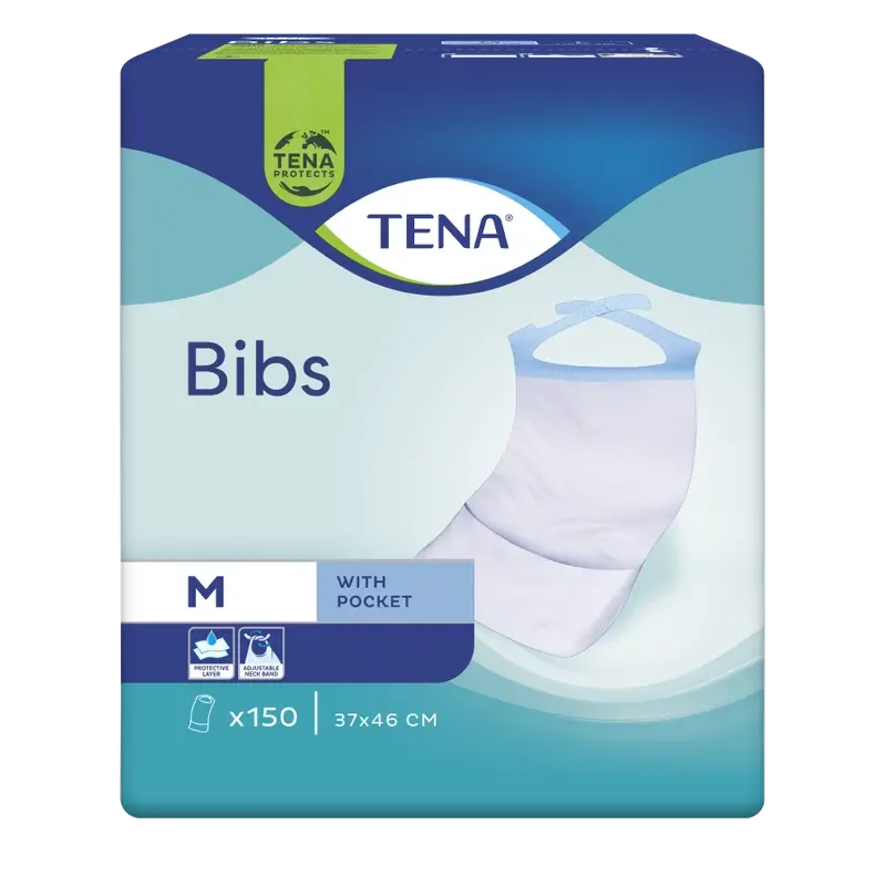 Tena Bibs Size M, 150 pieces