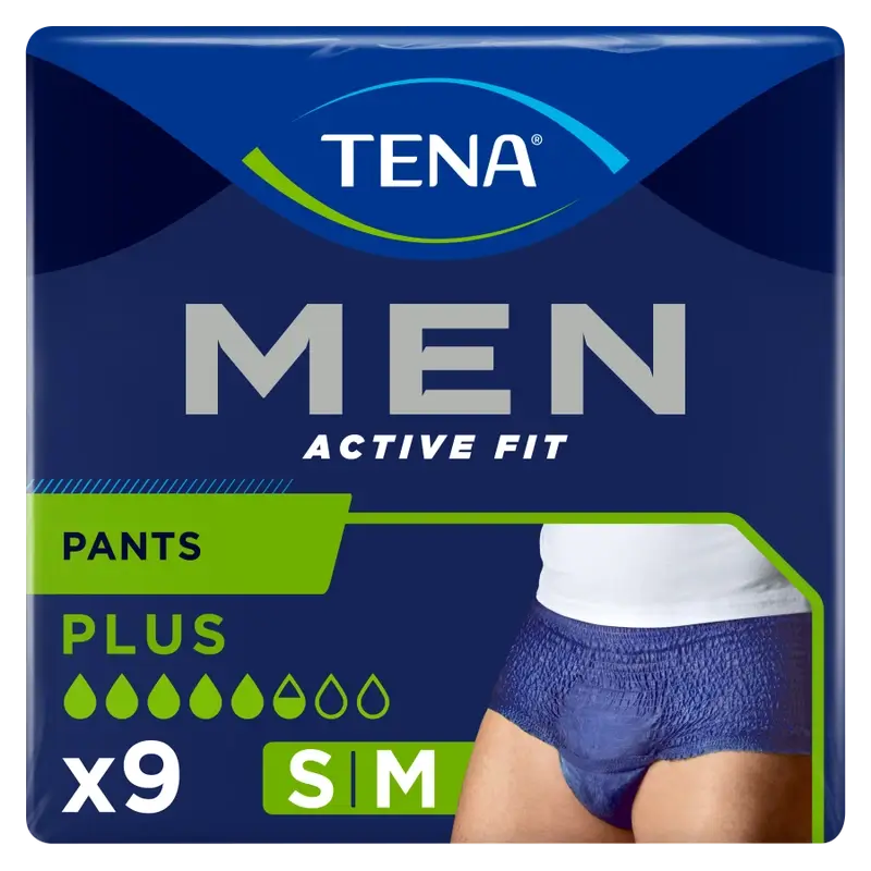 Tena Men Pants Active Size S-M, 9 Pcs.