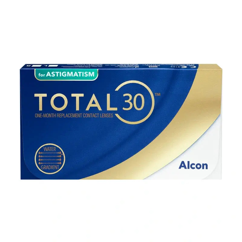 Total30 Monthly Toric Lenses , 6 units - -4.00, -1.75, 130, 8.6, 14.50