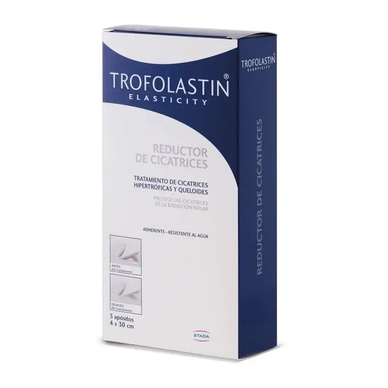 Trofolastin Scar Reducer 4 x 30 cm, 5 Patches, Pack of 2