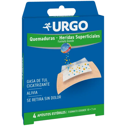 Urgo Sterile Dressing For Burns And Superficial Wounds, 10 X 7 Cm