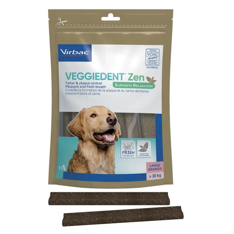 Virbac Veggiedent Zen L, Dental Snack For Large Breed Dogs
